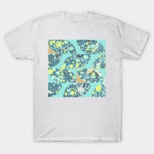 Abstract Marbled Paper Circles #4 T-Shirt